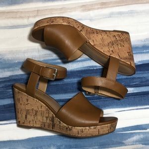 Franco Sarto Tan Wedges